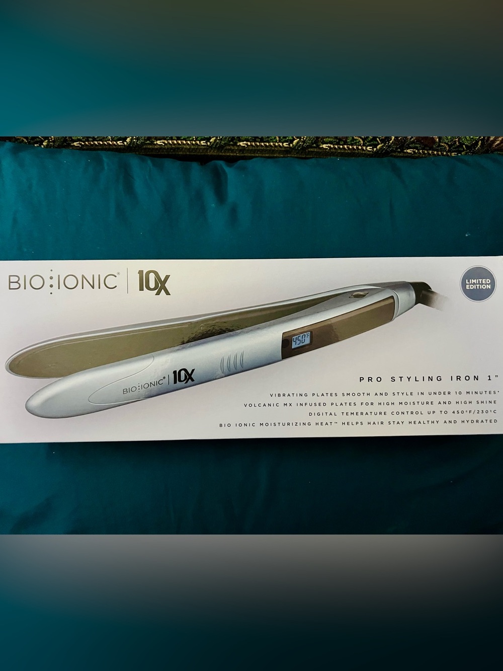 Bio Ionic 10X Professional Flat Iron - Elemental Blue